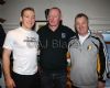 Cushendun Emmets Chairman Sean Mc Kendry welcomes Richie Hogan and Denis Rackard Coady from Kilkenny
